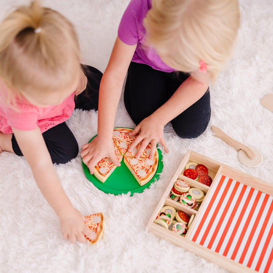 Wood Pizza Play Set