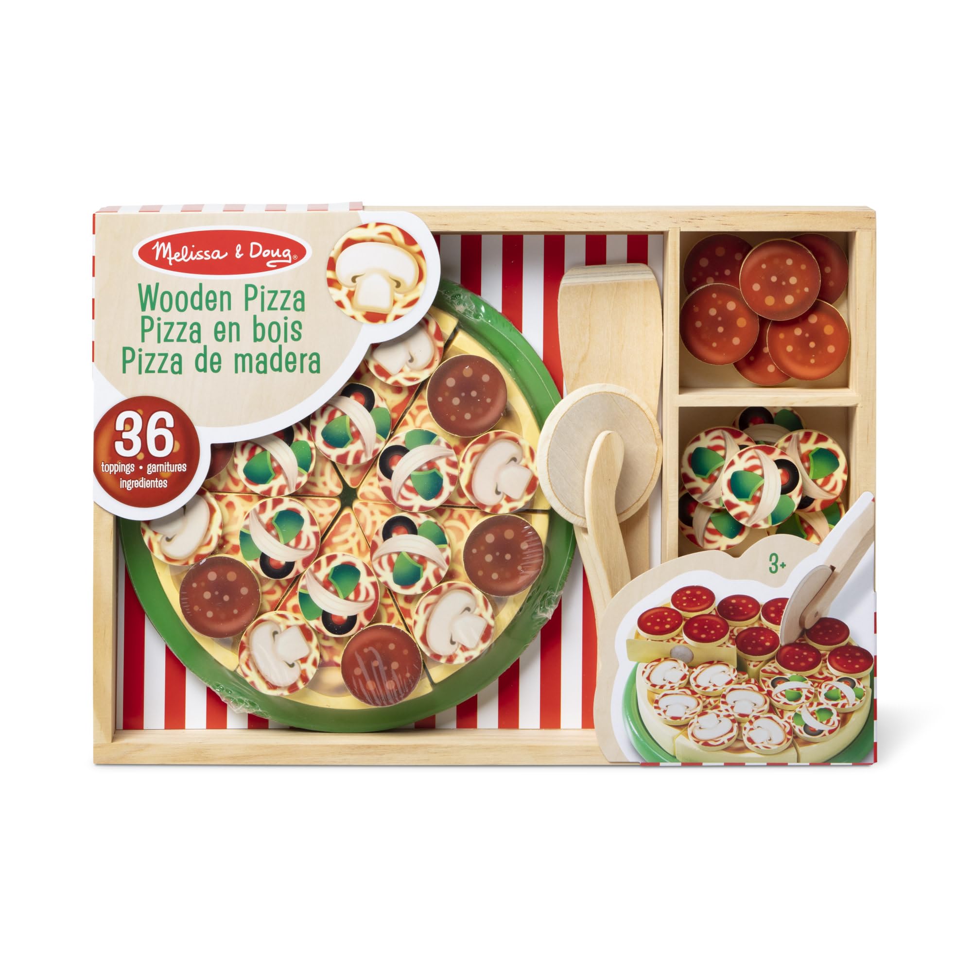 Wood Pizza Play Set