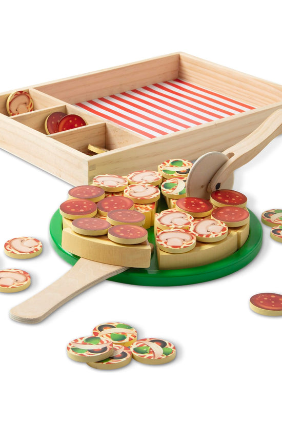 Wood Pizza Play Set