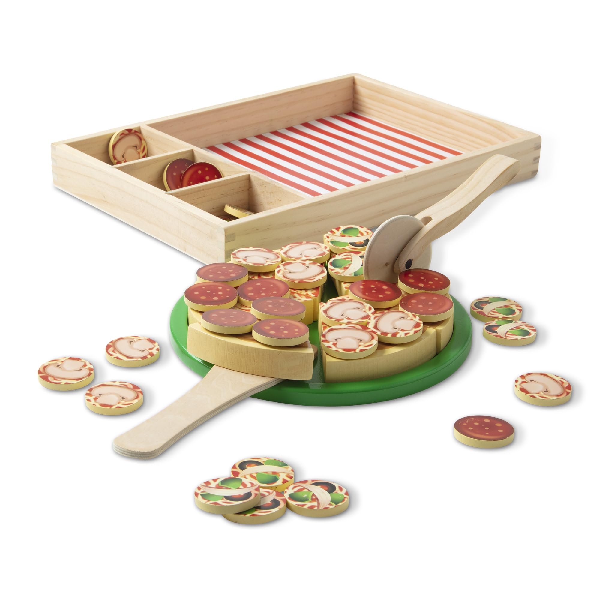 Wood Pizza Play Set