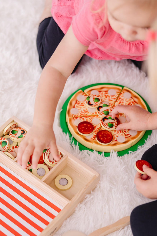 Wood Pizza Play Set