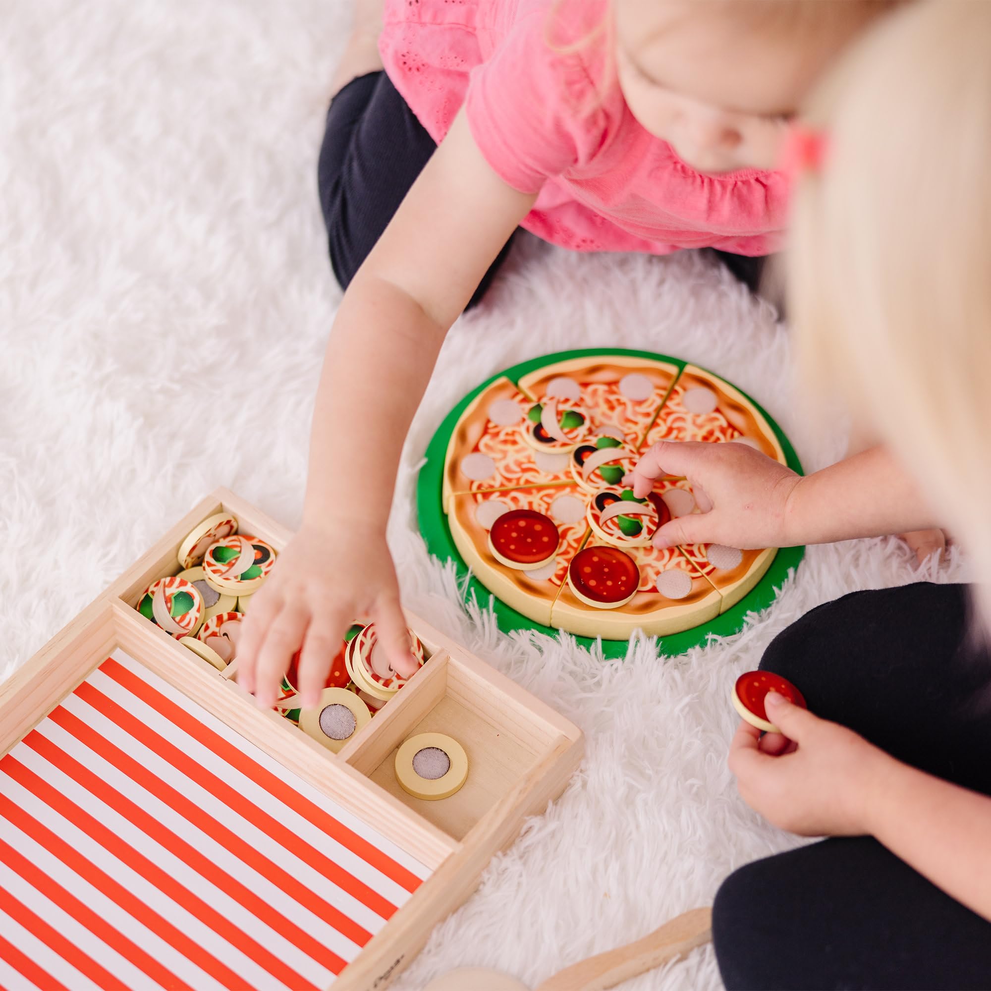 Wood Pizza Play Set