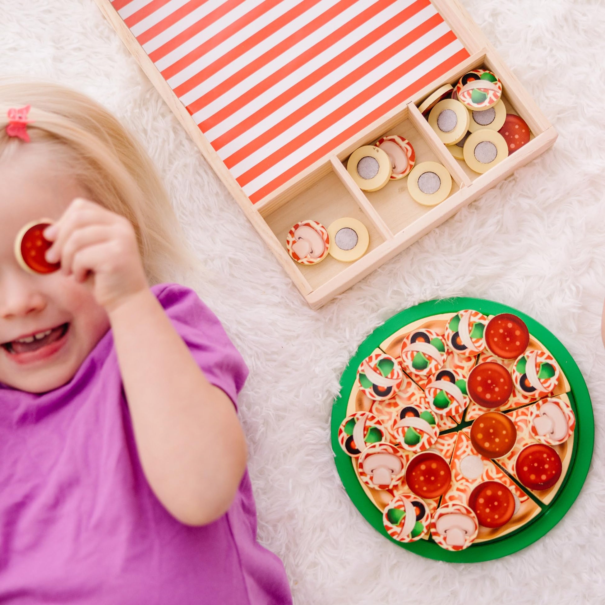Wood Pizza Play Set
