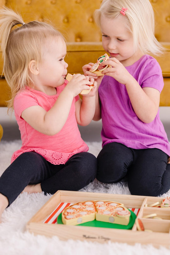 Wood Pizza Play Set