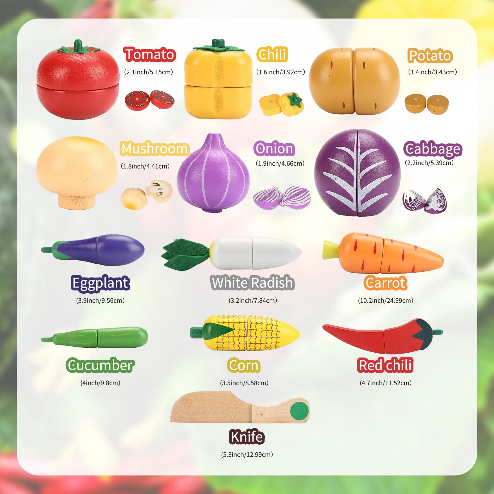 Play Vegetable Cut Set