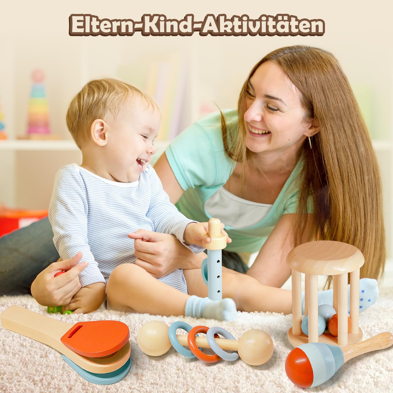 Wood Instrument Set 5pcs