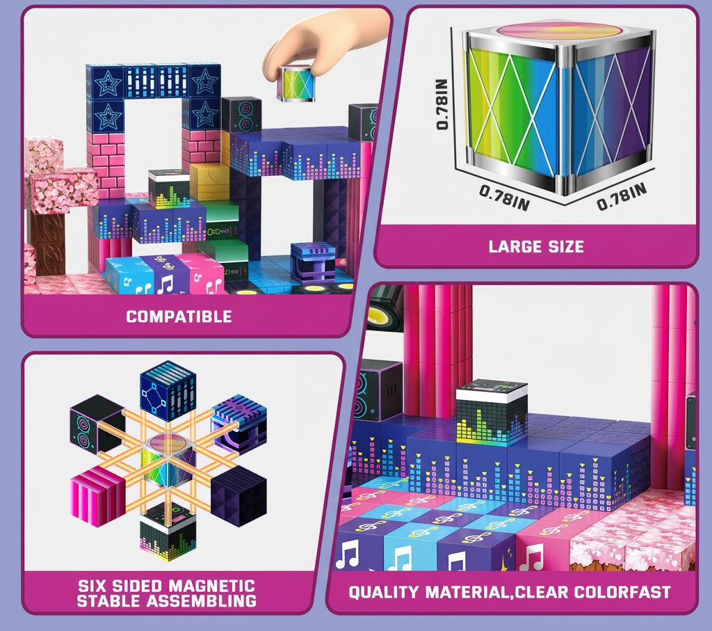 Electric Carnival Magnetic Blocks