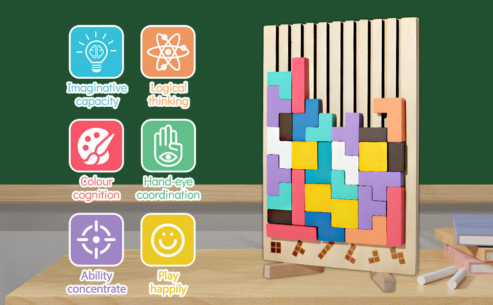 Tetris Wood Puzzle