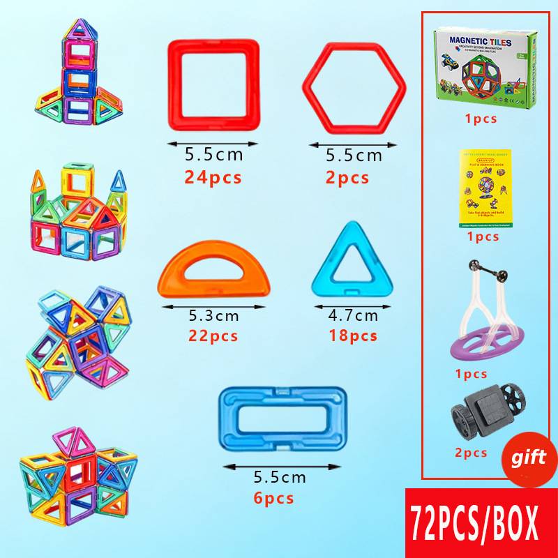 Magnetic Blocks 72pcs