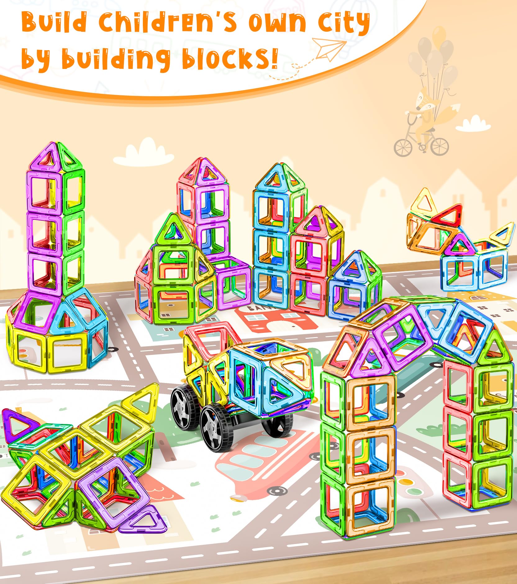 Magnetic Blocks 72pcs