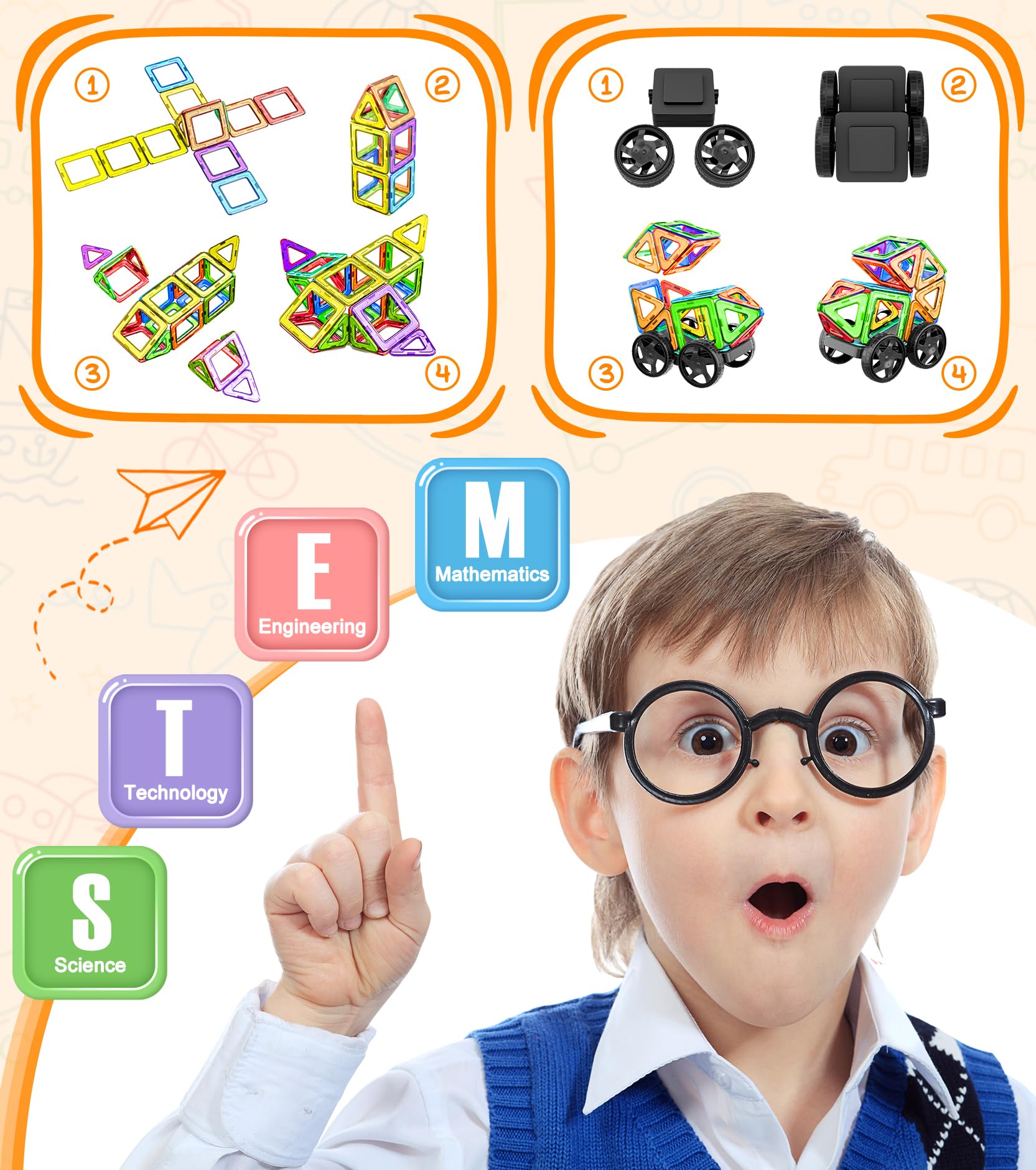 Magnetic Blocks 72pcs