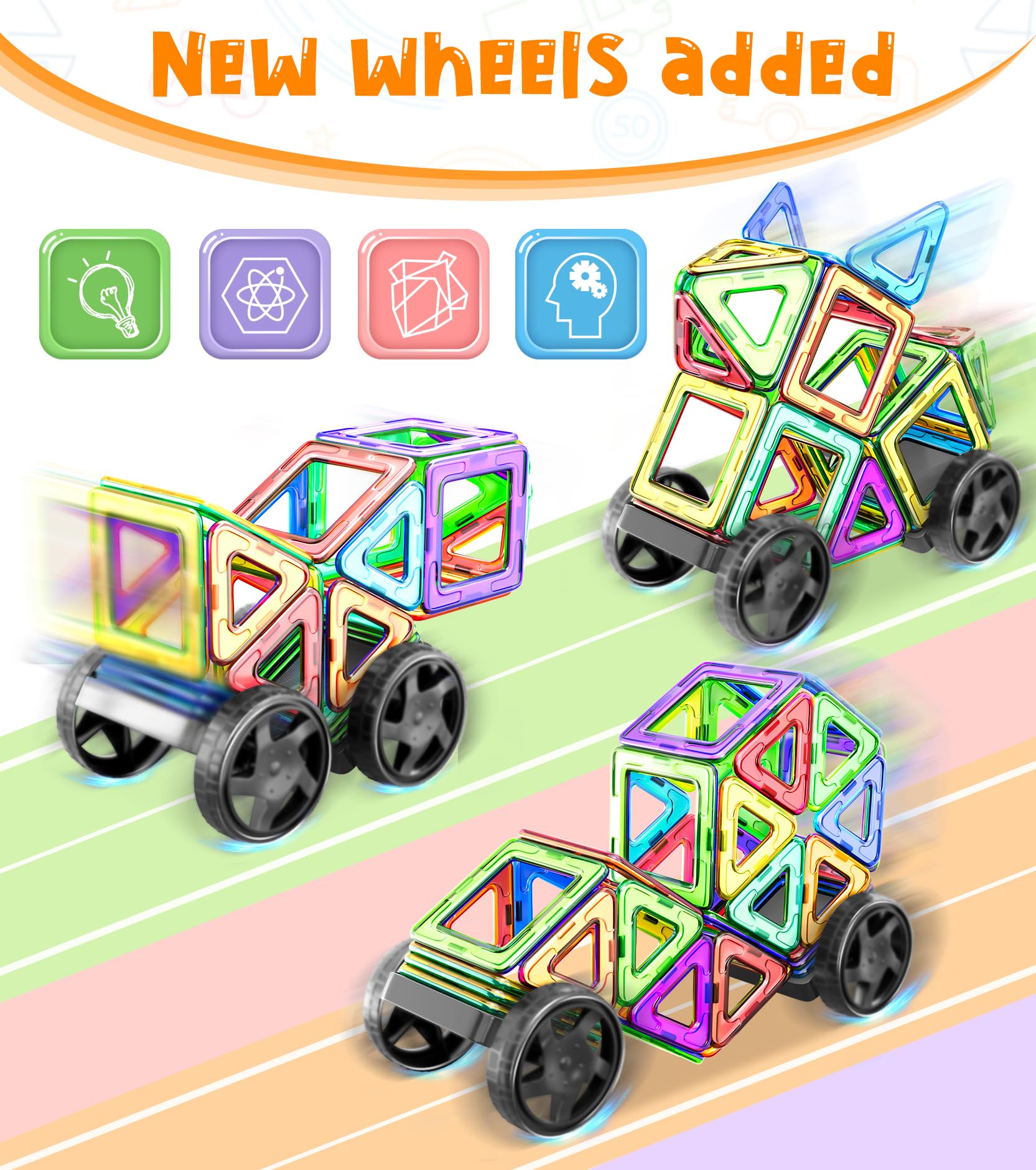 Magnetic Blocks 72pcs