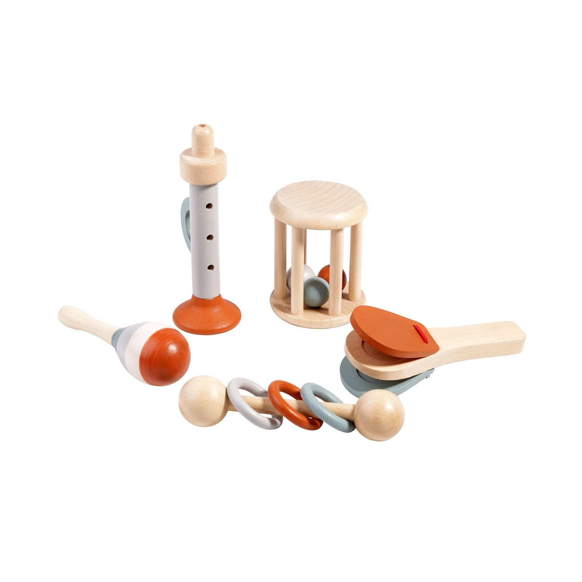 Wood Instrument Set 5pcs