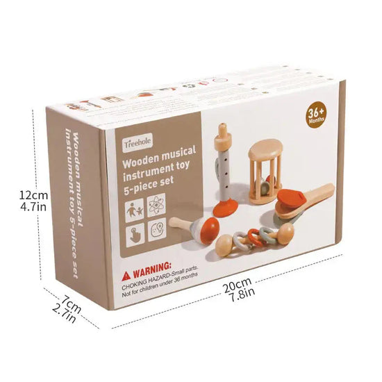 Wood Instrument Set 5pcs