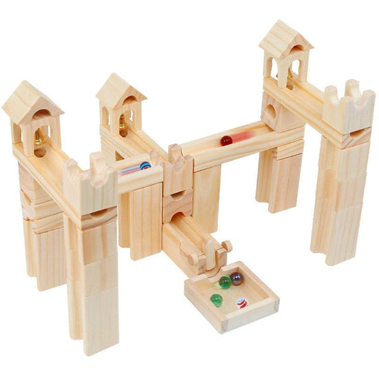 Natural Wood Marble Run