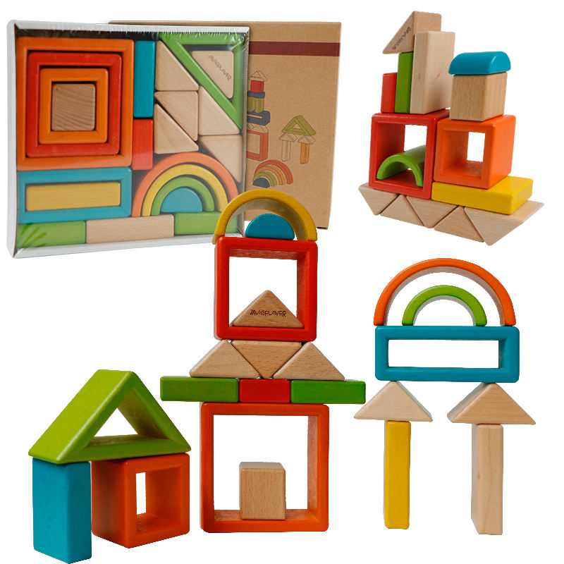Rainbow Wood Blocks