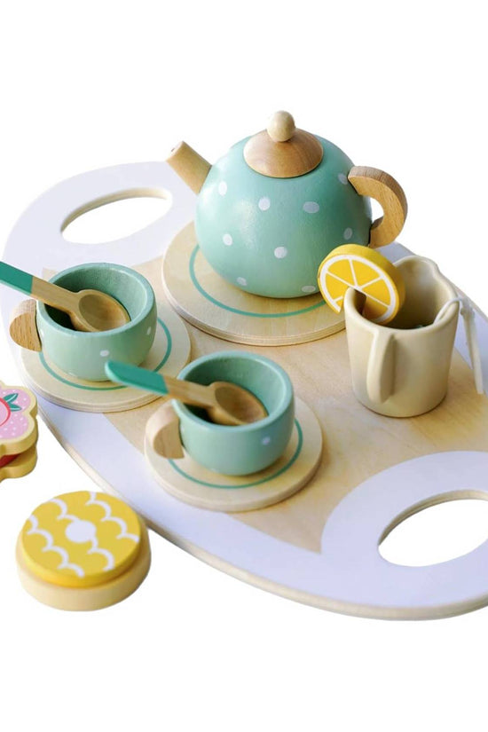 Wood Tea Set