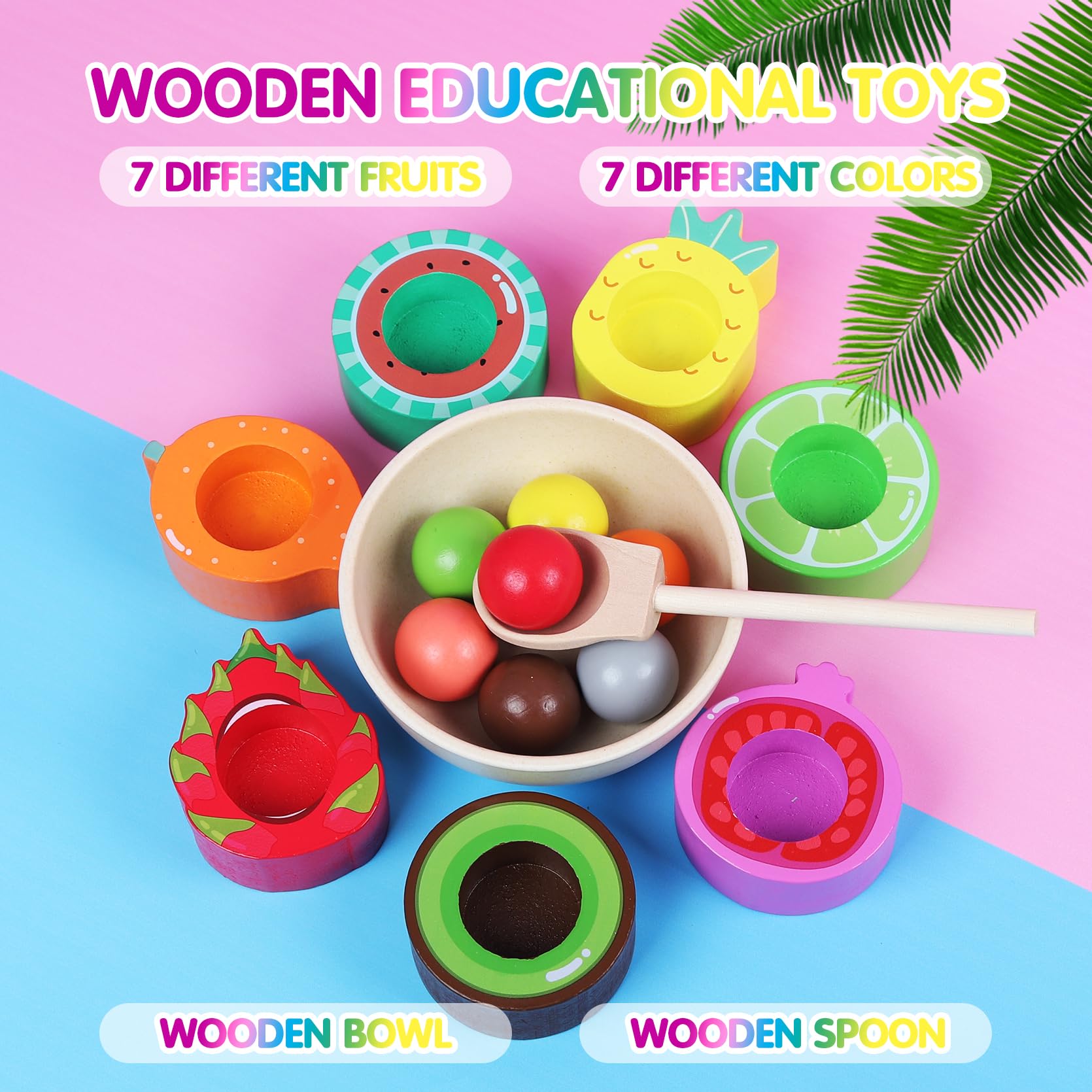Fruit Sorting Wood Game