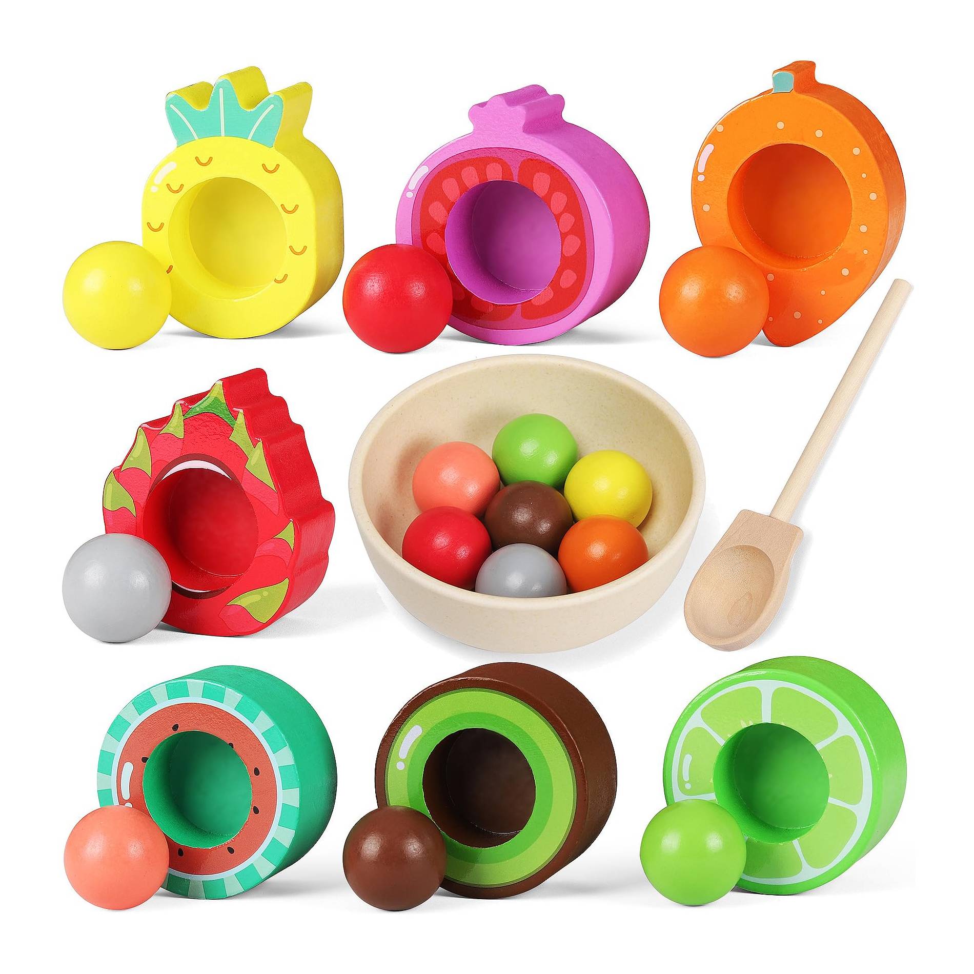 Fruit Sorting Wood Game