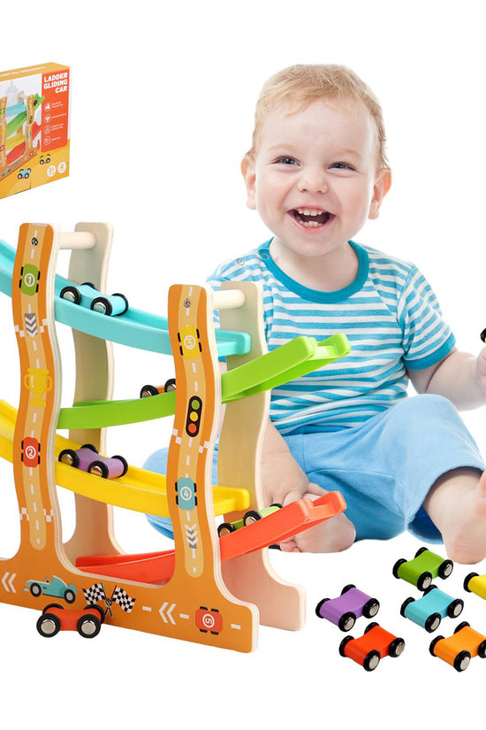 Wood Car Race Slide