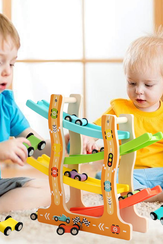 Wood Car Race Slide