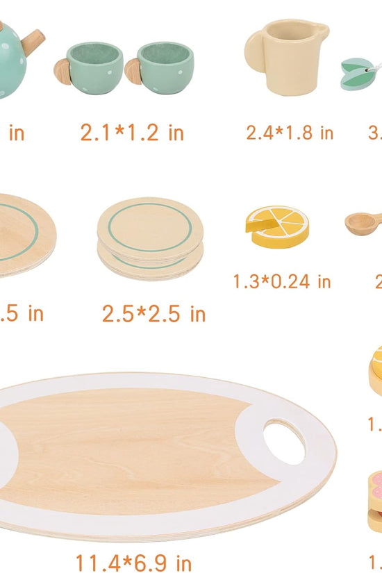Wood Tea Set